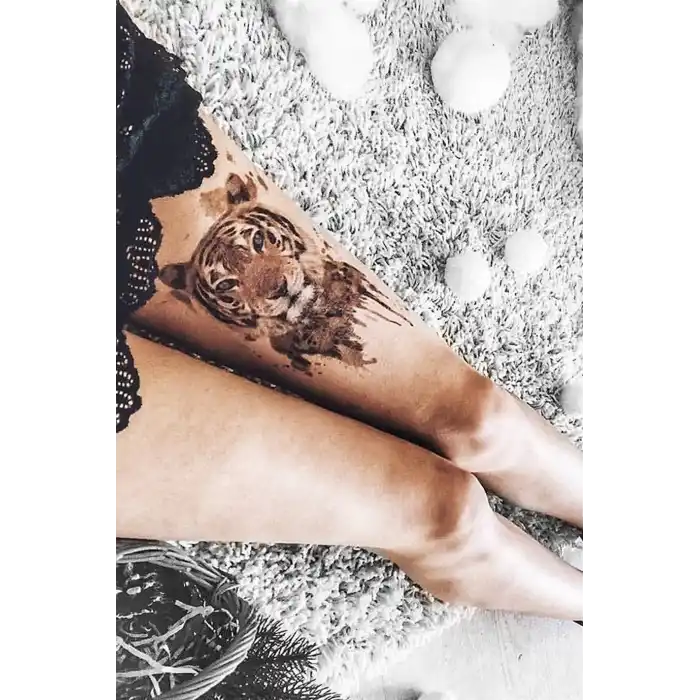 Geçici Kaplan Dövme Tattoo