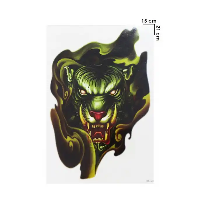 Geçici Kaplan Modelli Dövme Tattoo