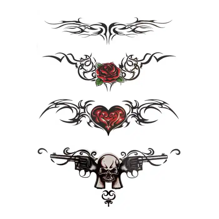 Geçici Karışık Figür Dövme Tattoo