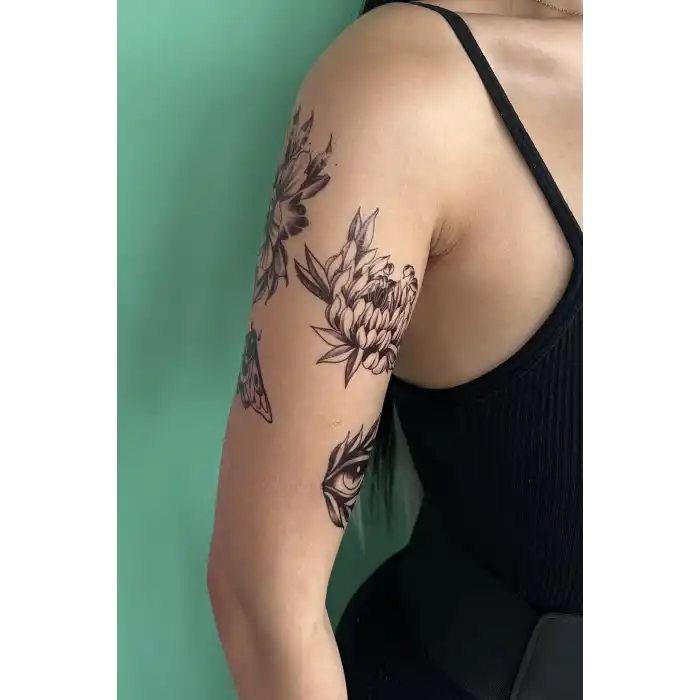 Geçici Karışık Figür Dövme Tattoo