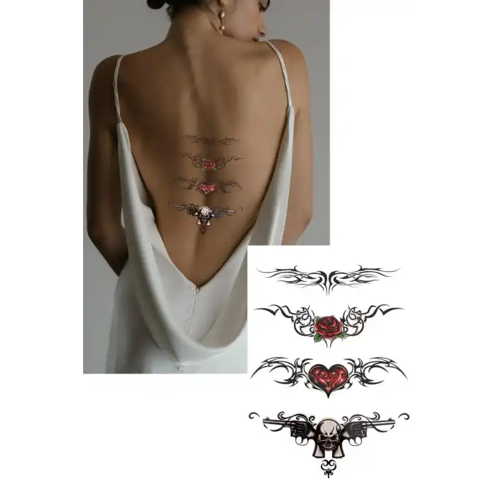 Geçici Karışık Figür Dövme Tattoo