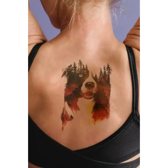 Geçici Köpek Dövme Tattoo