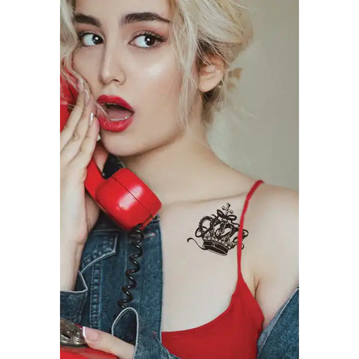 Geçici Kral Tacı Dövme Tattoo