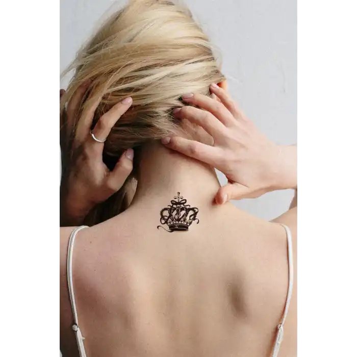 Geçici Kral Tacı Dövme Tattoo