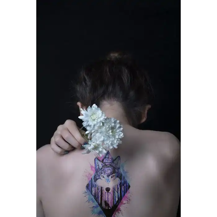 Geçici Kurt Dövme Tattoo