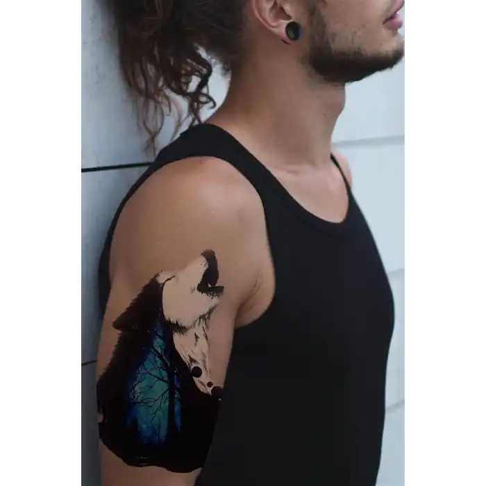 Geçici Kurt Dövme Tattoo