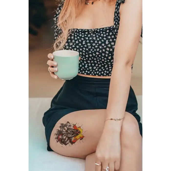 Geçici Kurt Dövme Tattoo