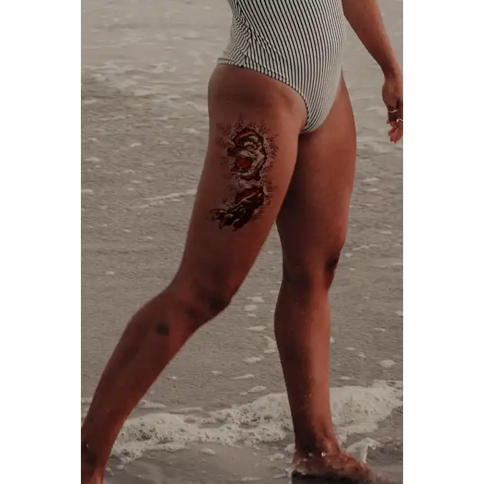 Geçici Kurt Dövme Tattoo