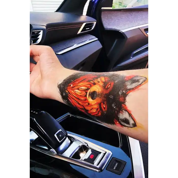 Geçici Kurt Dövme Tattoo