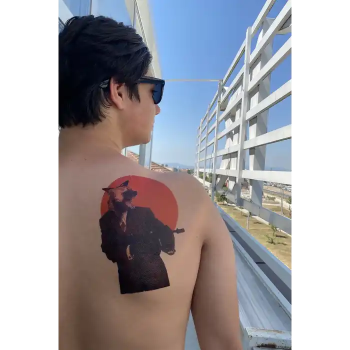 Geçici Kurt Dövme Tattoo