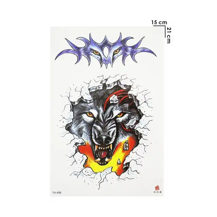 Geçici Kurt Dövme Tattoo