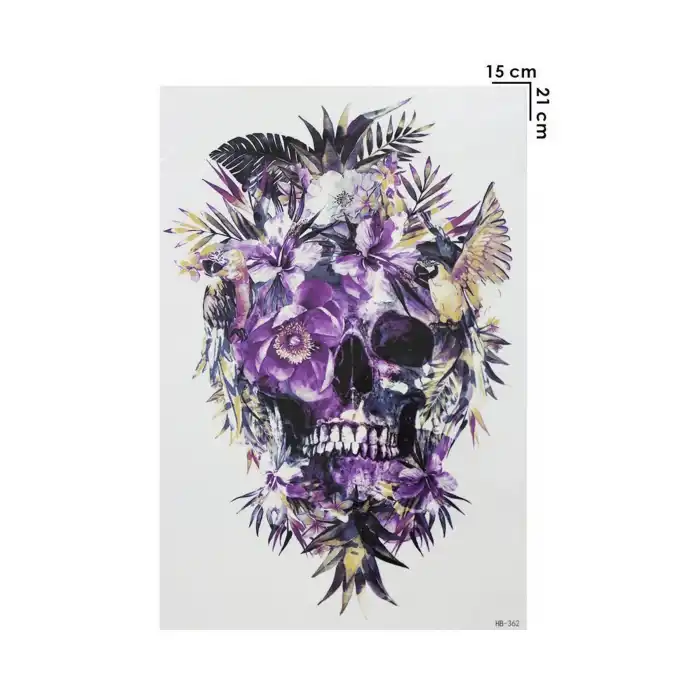 Geçici Kurukafa Dövme Tattoo