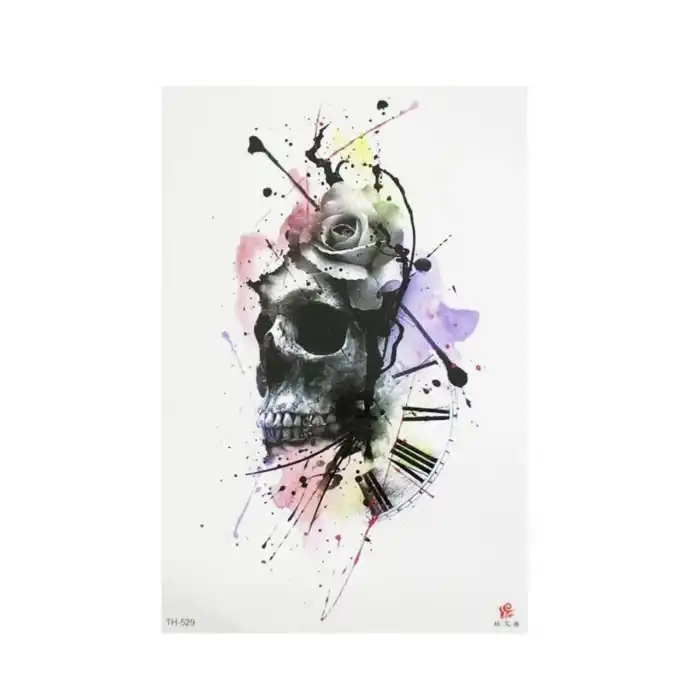 Geçici Kurukafa Dövme Tattoo