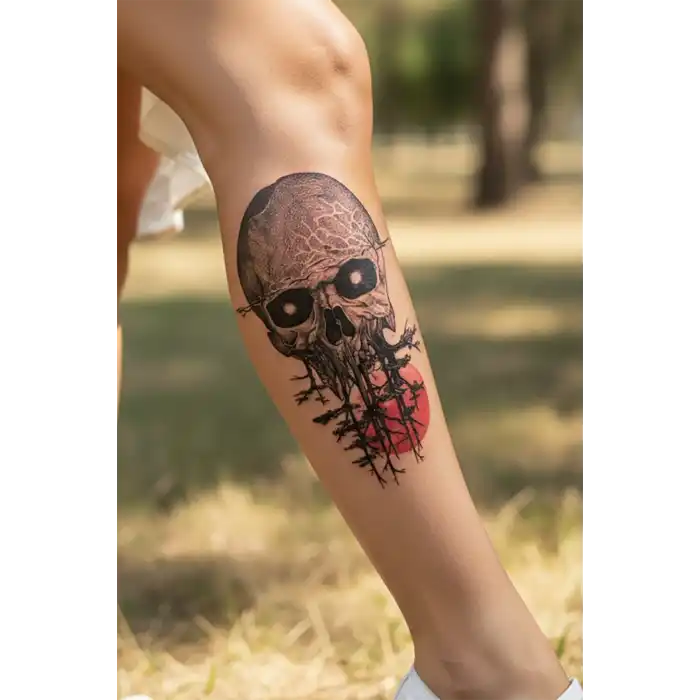 Geçici Kurukafa Dövme Tattoo