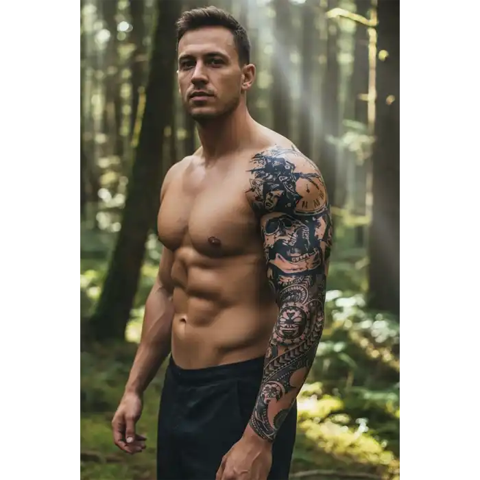 Geçici Kurukafa ve Saat Kol Dövme Tattoo