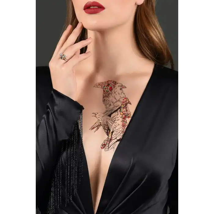 Geçici Kuş Dövme Tattoo