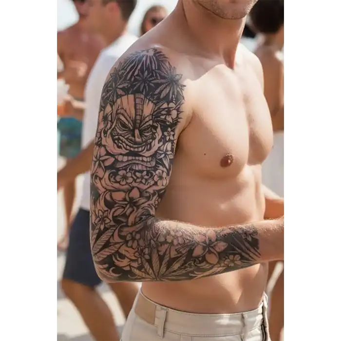 Geçici Motifli Kol Dövme Tattoo