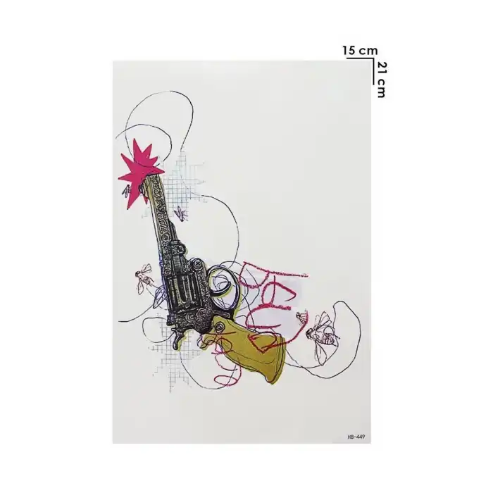 Geçici Silah Dövme Tattoo