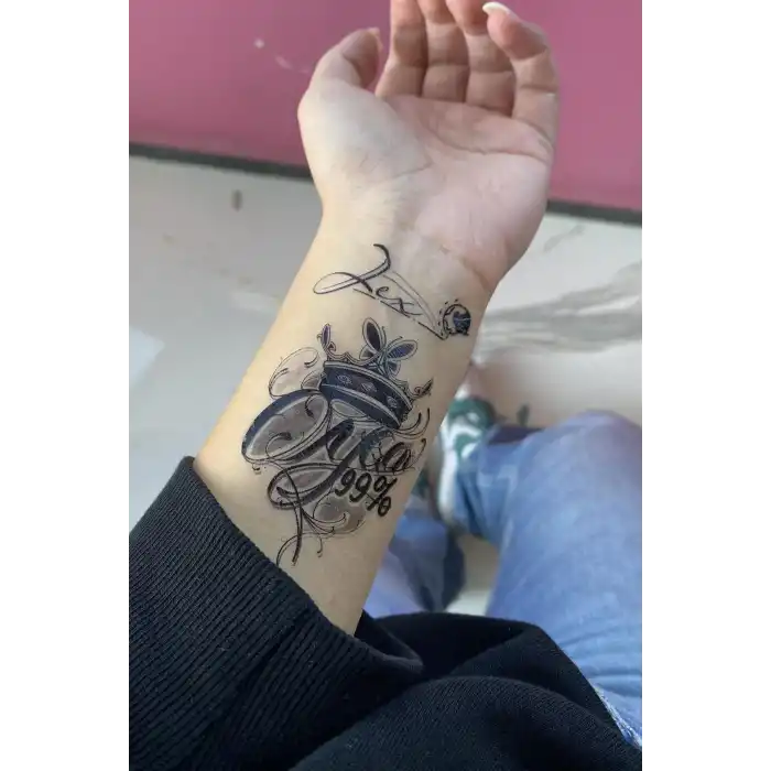 Geçici Taç Figürlü Dövme Tattoo