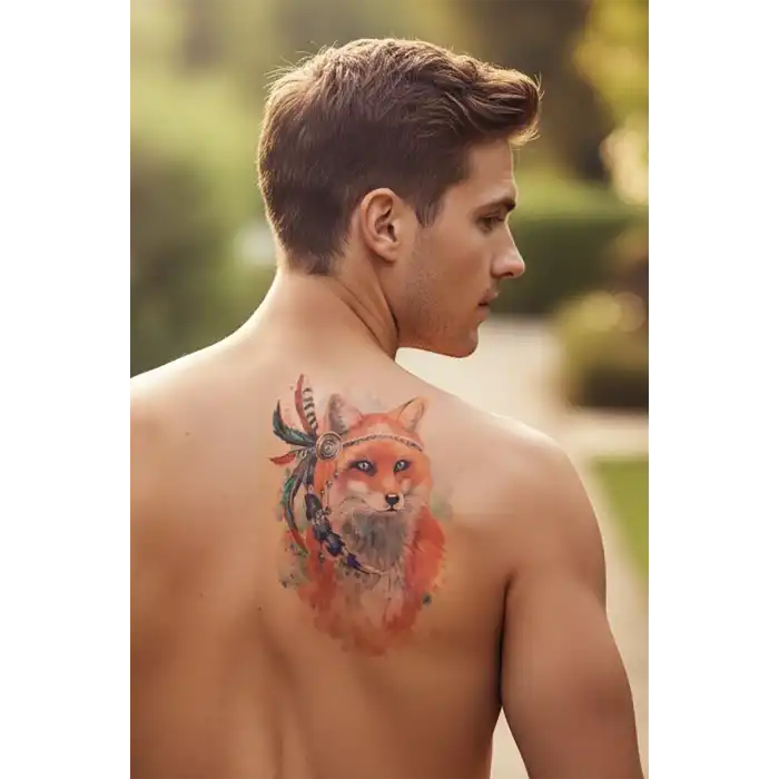Geçici Tilki Dövme Tattoo