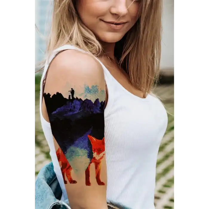 Geçici Tilki Dövme Tattoo