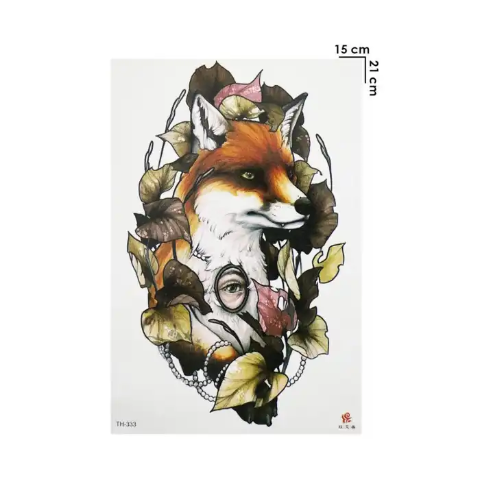 Geçici Tilki Dövme Tattoo