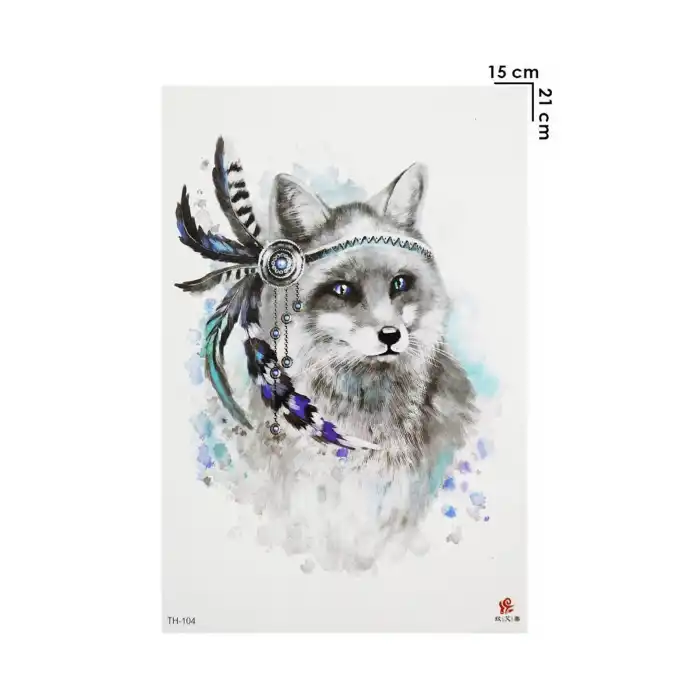 Geçici Tilki Dövme Tattoo