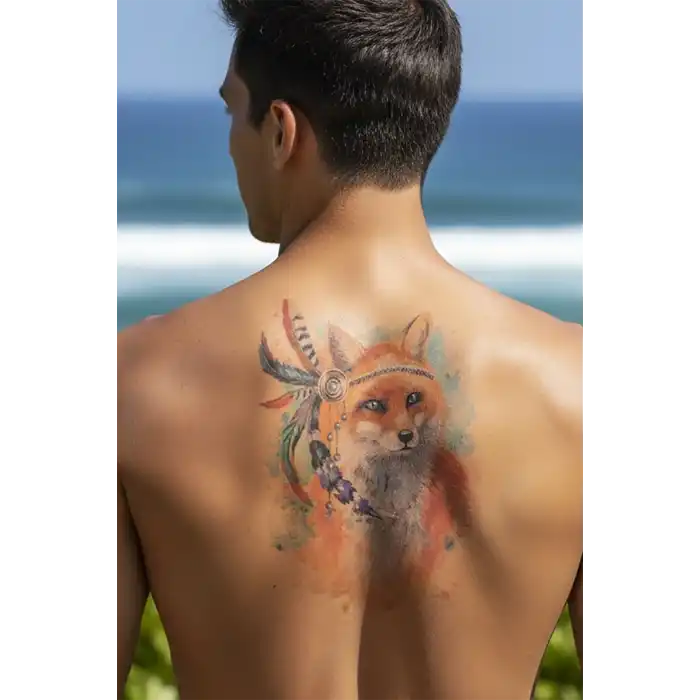 Geçici Tilki Dövme Tattoo