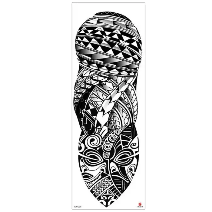 Geçici Tribal Figürlü Dövme Tattoo