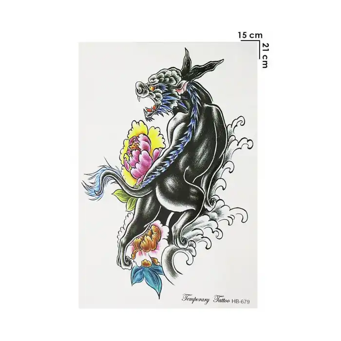 Geçici Vahşi Dövme Tattoo