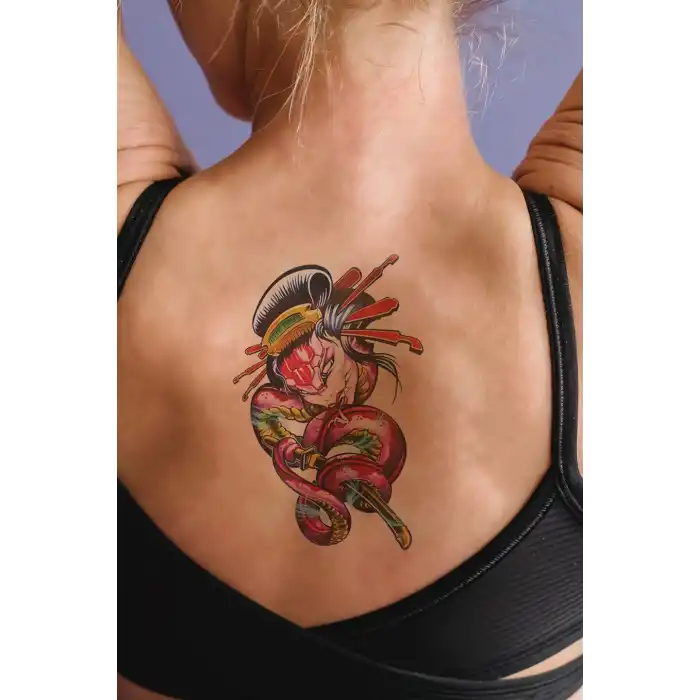 Geçici Yılan Dövme Tattoo