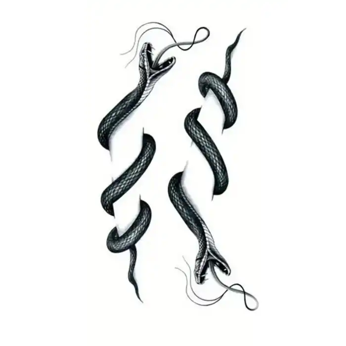 Geçici Yılan Figürlü Mini Dövme Tattoo