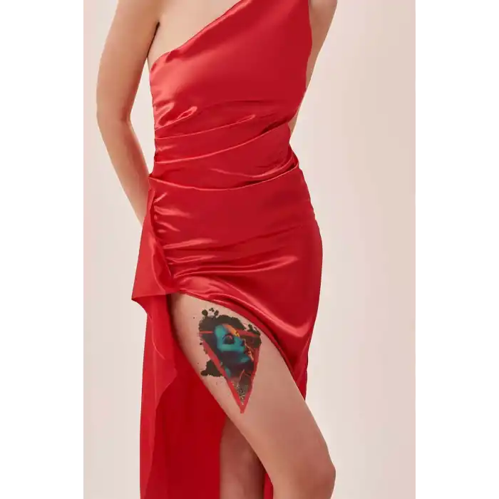 Gerçekçi Geçici Kadın Modelli Dövme Tattoo