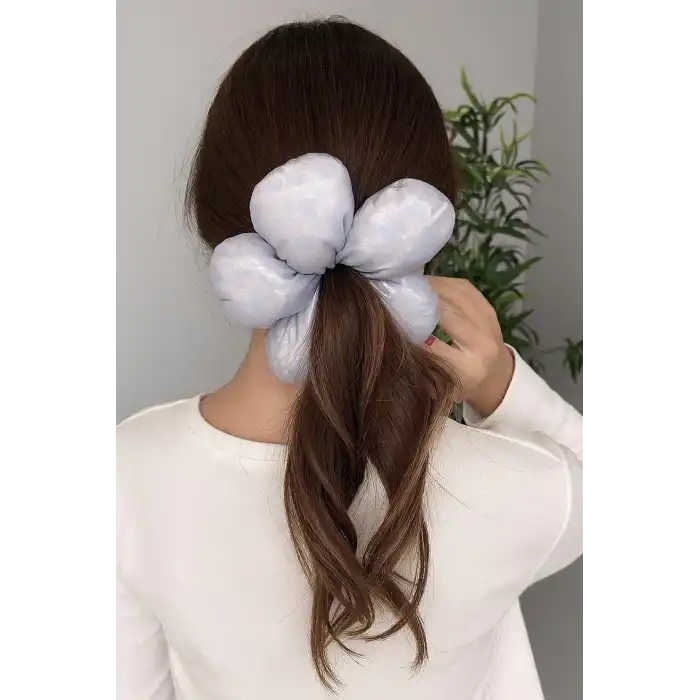 Gri Renk Papatya Figürlü Simit Toka