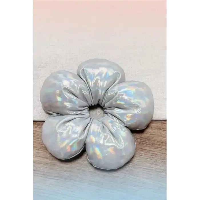 Gri Renk Papatya Figürlü Simit Toka