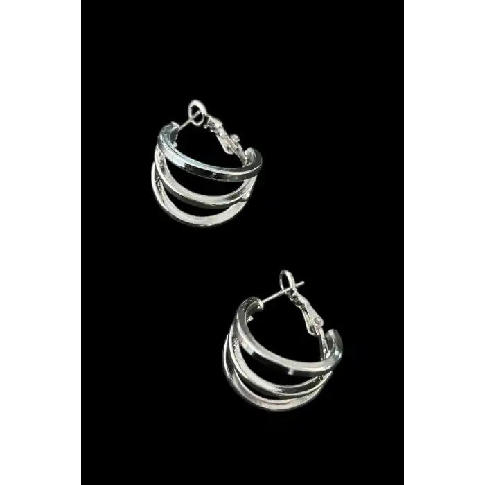 Gümüş Renk 15MM Halka Küpe (Çift)