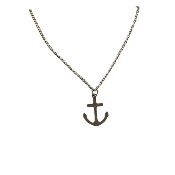 Gümüş Renk Çapa Figürlü Çelik Halhal