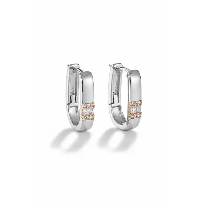 Gümüş Renk Çelik Küpe (Çift)