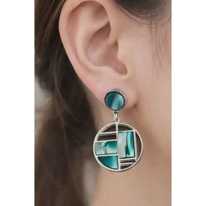 Gümüş Renk Çelik Küpe (Çift)