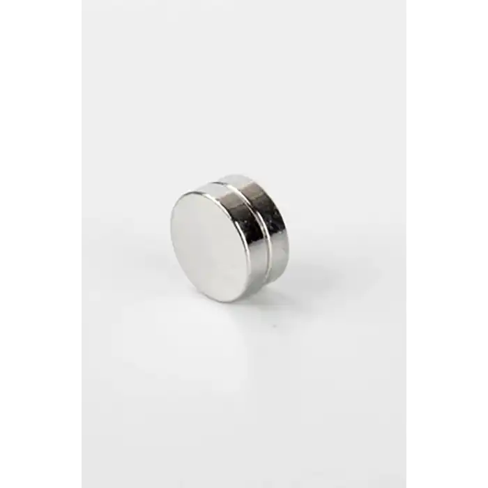 Gümüş Renk Çelik Mıknatıslı Küpe (Tek)