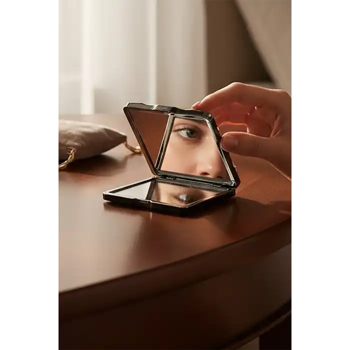 Gümüş Renk Cep Aynası