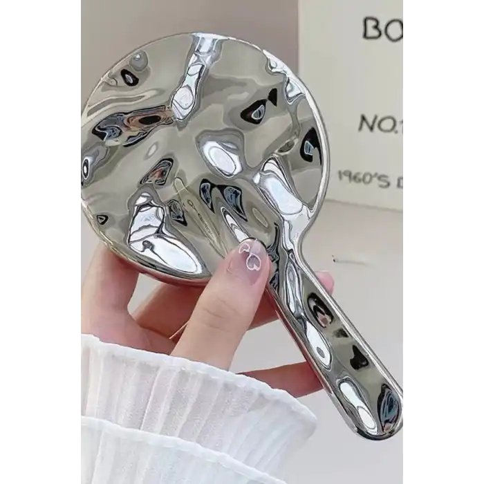 Gümüş Renk El Aynası