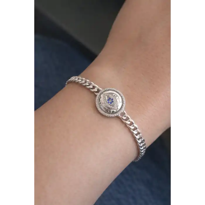 Gümüş Renk Göz Figürlü Xuping Bileklik