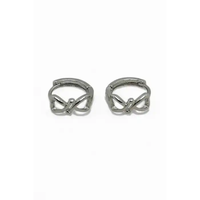 Gümüş Renk Halka Küpe (Çift)