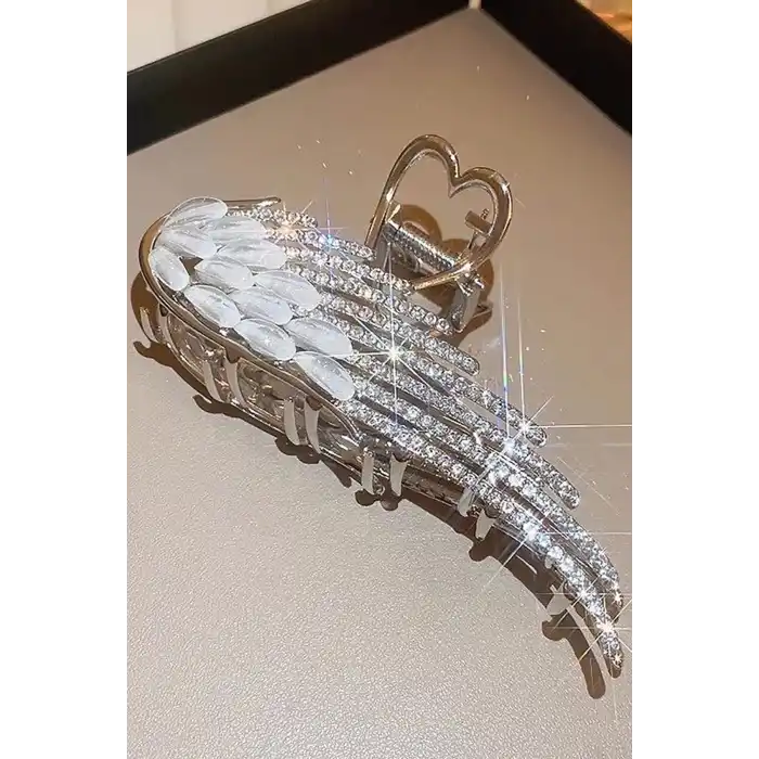 Gümüş Renk Kanat Figürlü Metal Mandal Toka