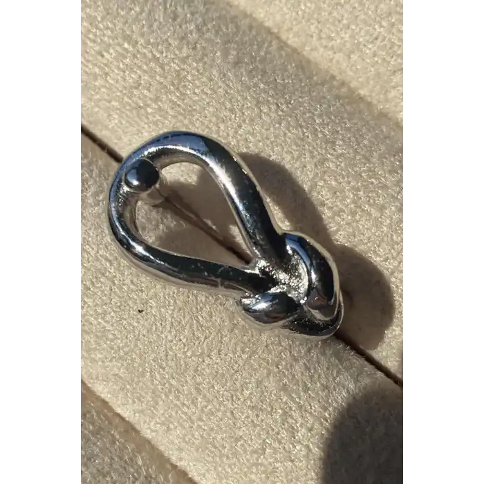 Gümüş Renk Metal Ayarlanabilir Yüzük