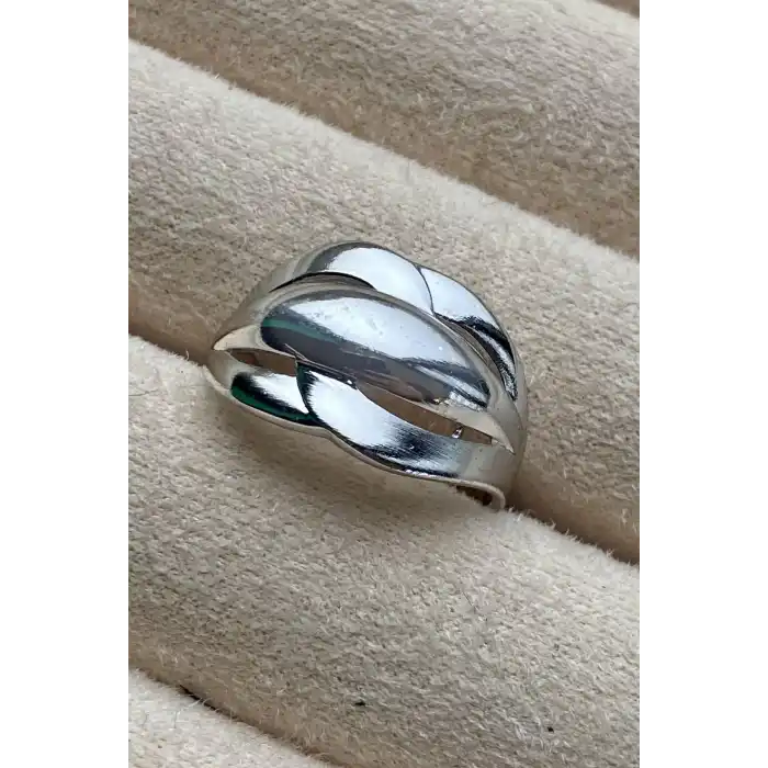 Gümüş Renk Metal Ayarlanabilir Yüzük