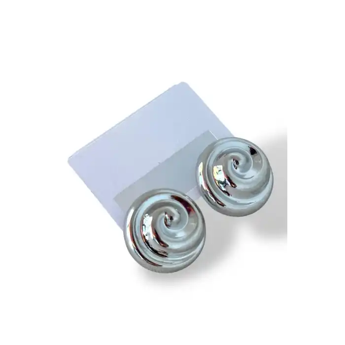 Gümüş Renk Metal Küpe (Çift)