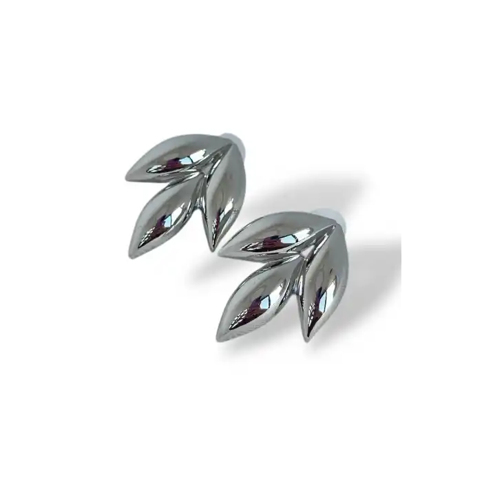 Gümüş Renk Metal Küpe (Çift)