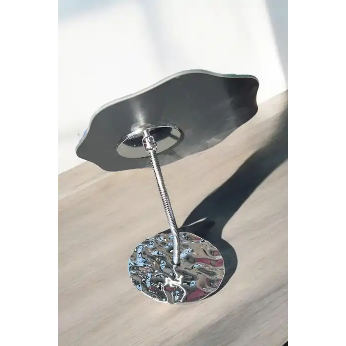Gümüş Renk Metal Masa Aynası